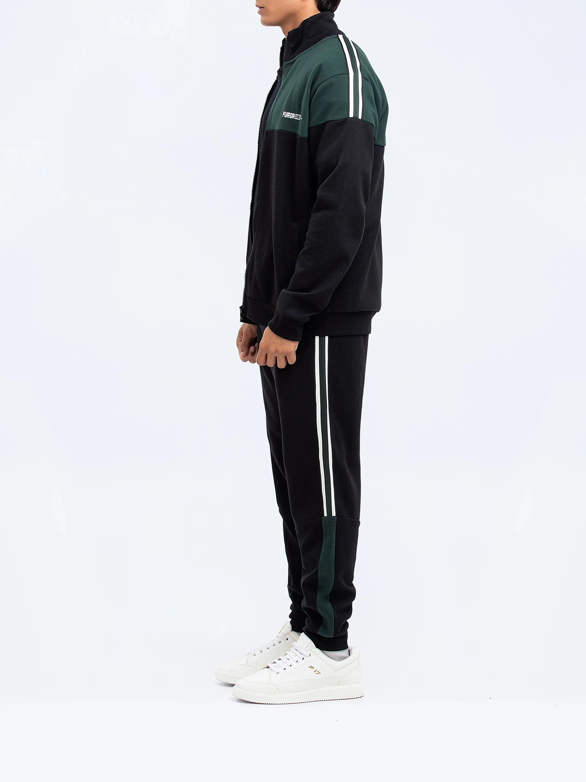 Green Zipper Jacket | Tracksuit - FMTTKS24-009