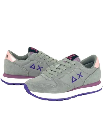 Grey Women's Sneakers Z43201 Ally Solid Nylon