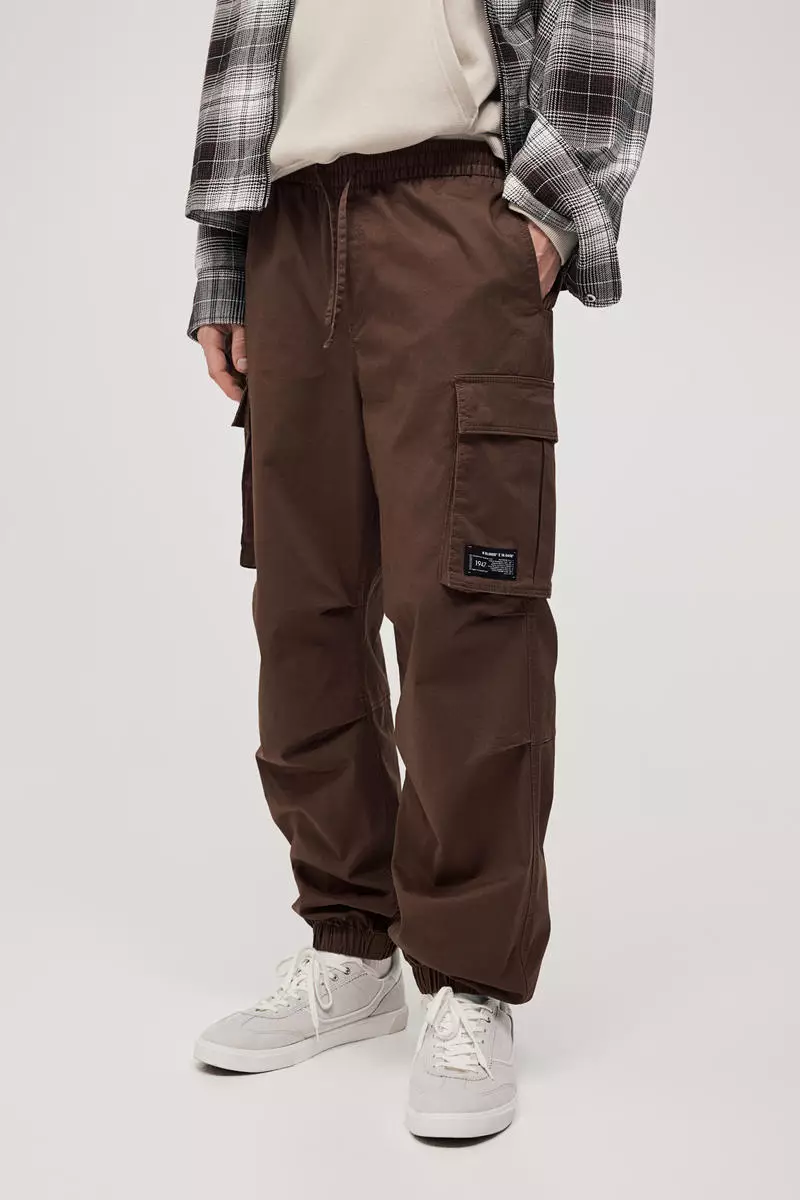 H&M Relaxed Fit Cotton cargo joggers