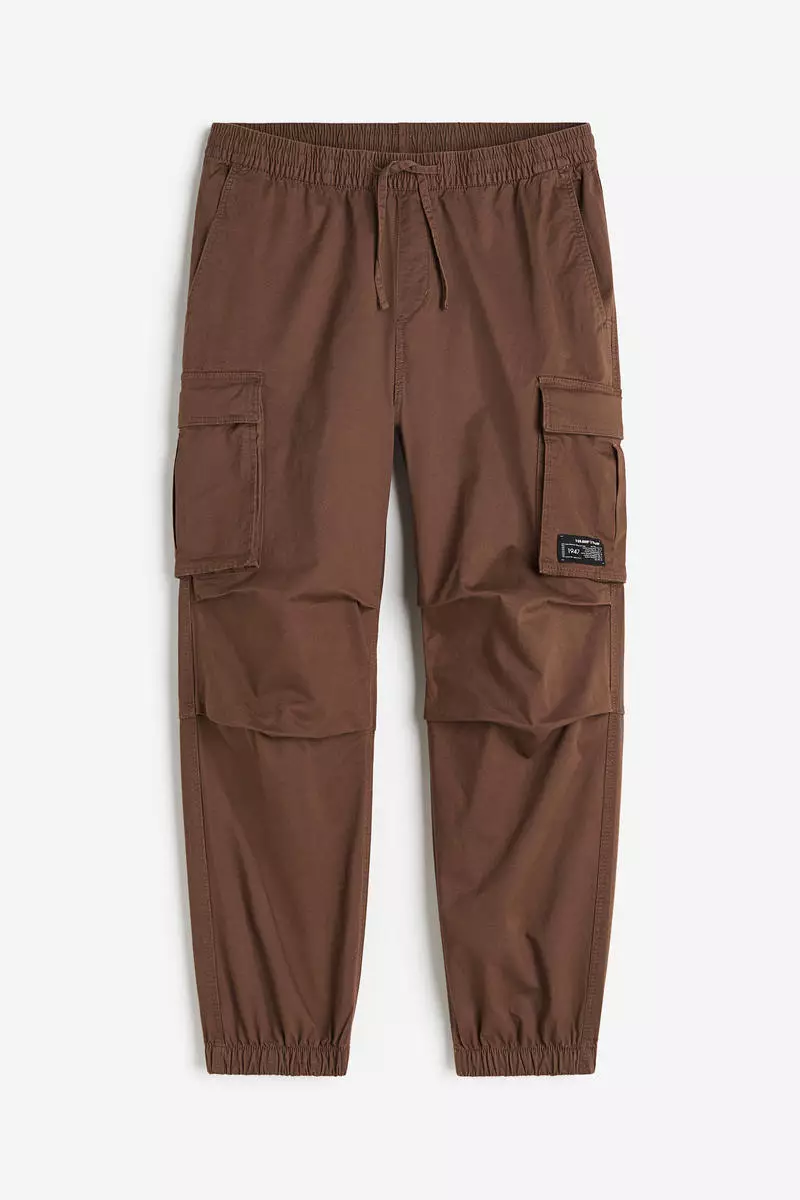 H&M Relaxed Fit Cotton cargo joggers