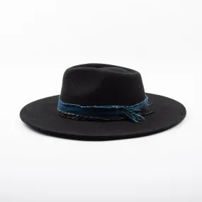 Hampui Teardop Hat  Black 