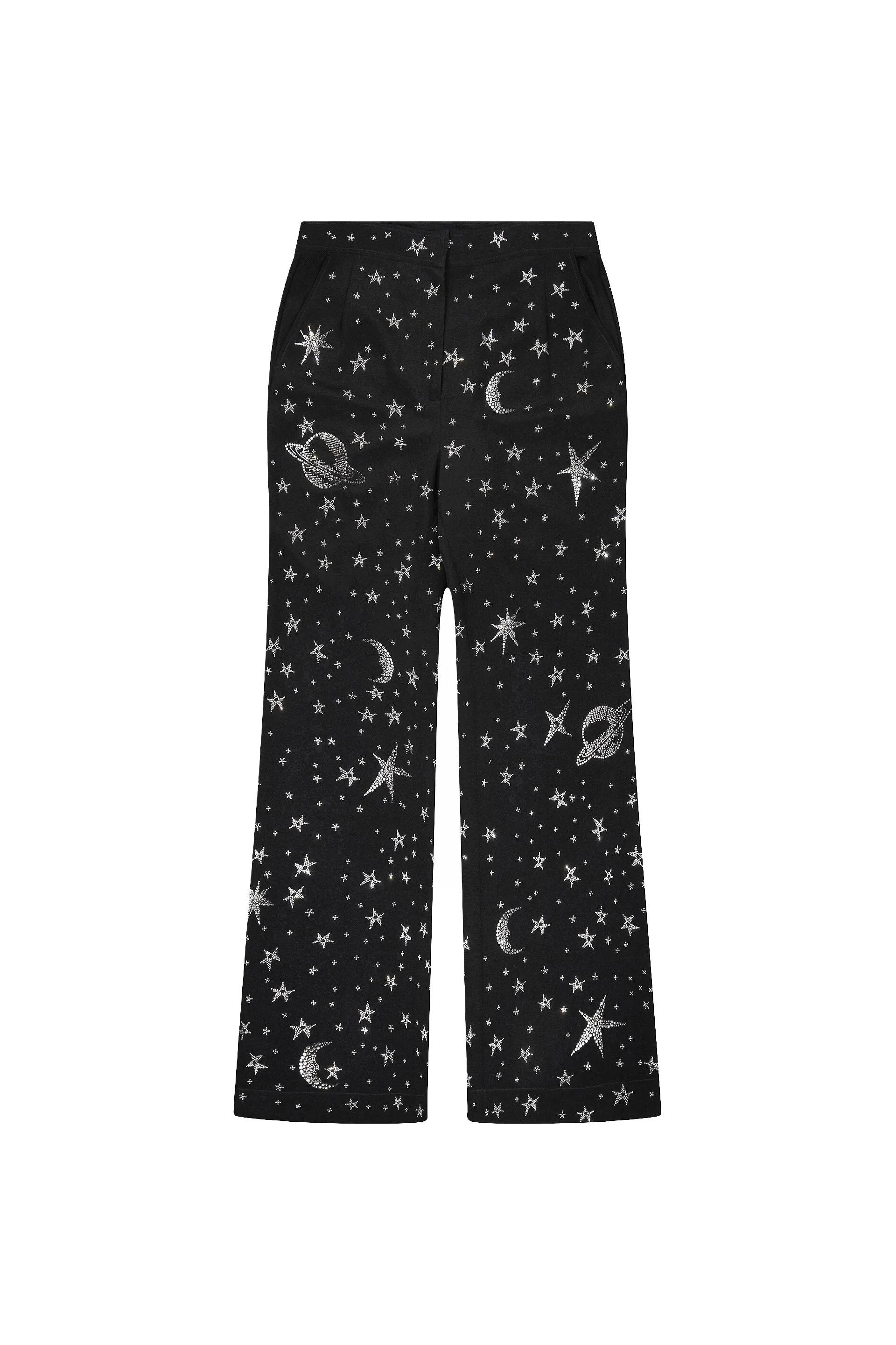 'HERE, THERE, AND EVERYWHERE' WIDE LEG TROUSERS