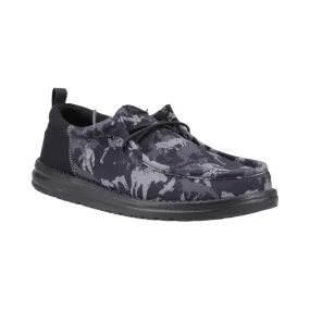 HEYDUDE Wally Funk Hunt Camo Mens Shoes - Black