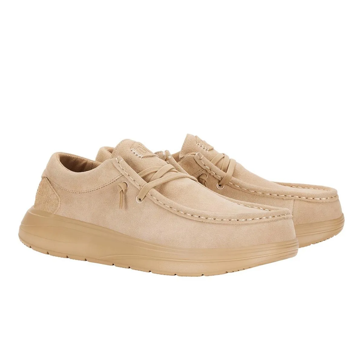 HEYDUDE Wally X Suede Shoes Tan