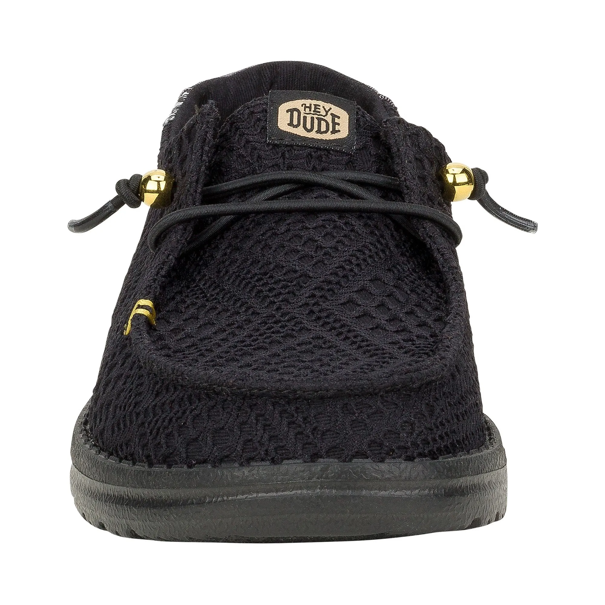 HEYDUDE Wendy Boho Crochet Womens Shoes - Black