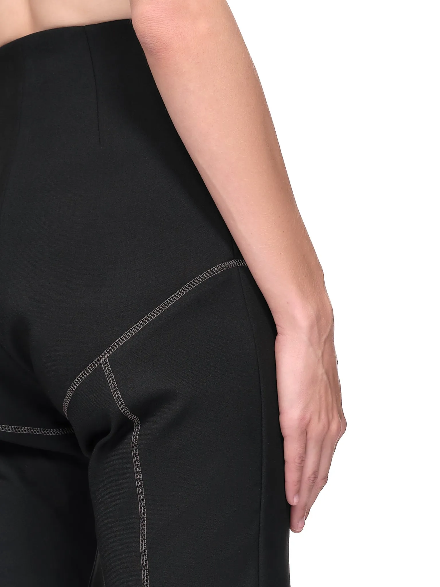 High Waisted Slim Fit Trousers (TR02-CO02-999-BLACK)