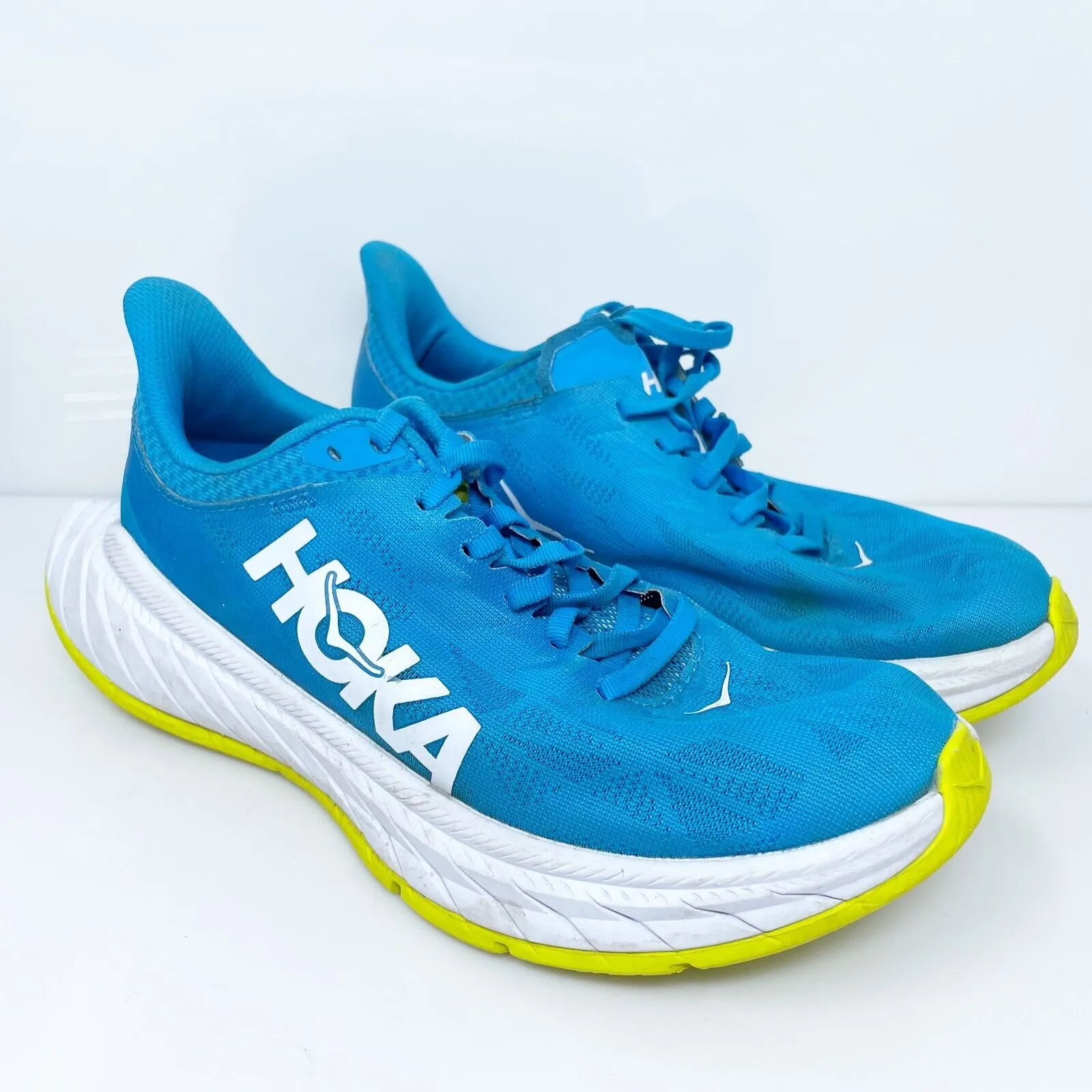 Hoka One One Womens Carbon X 2 1113527 DBCTR Blue Running Shoes Sneakers Size 7B