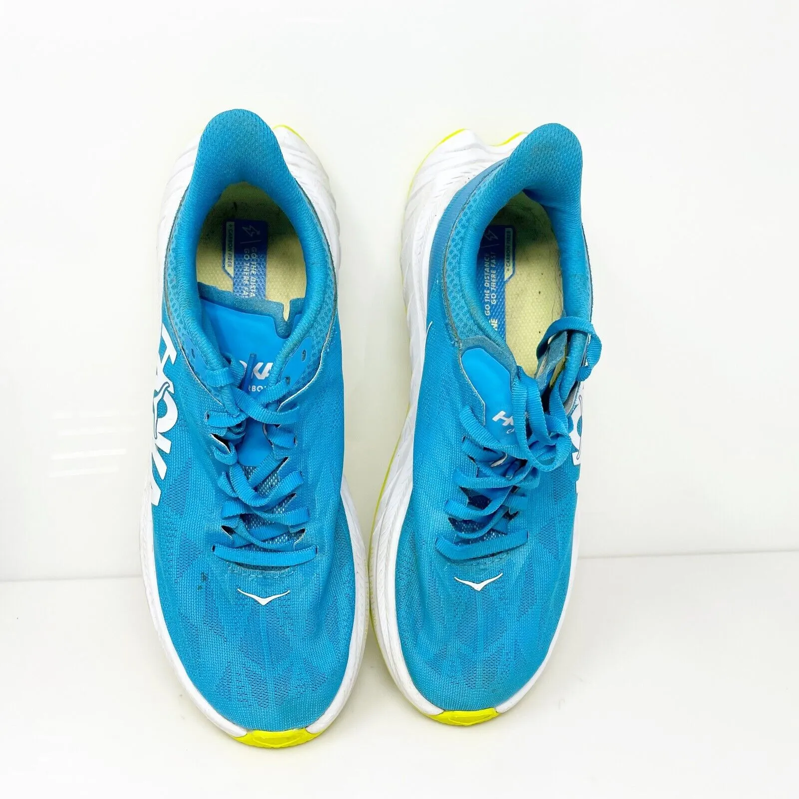 Hoka One One Womens Carbon X 2 1113527 DBCTR Blue Running Shoes Sneakers Size 7B