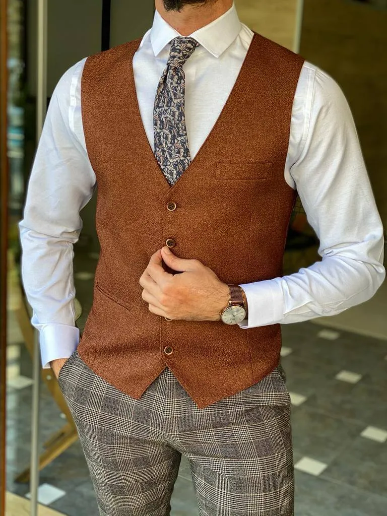 Hollo Brown Waist Coat