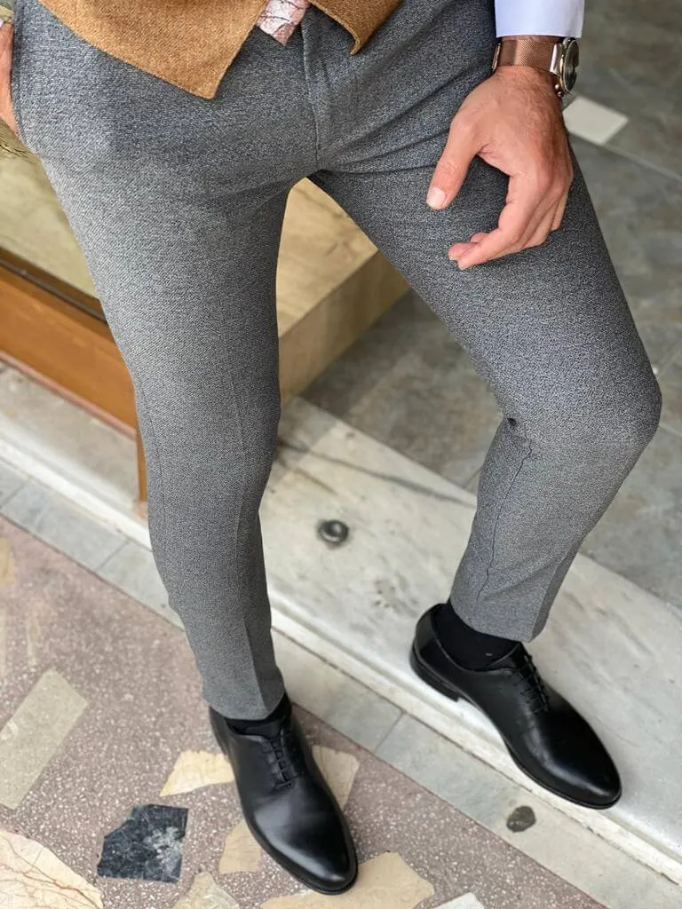 Hollo Gray Slim Fit Trousers