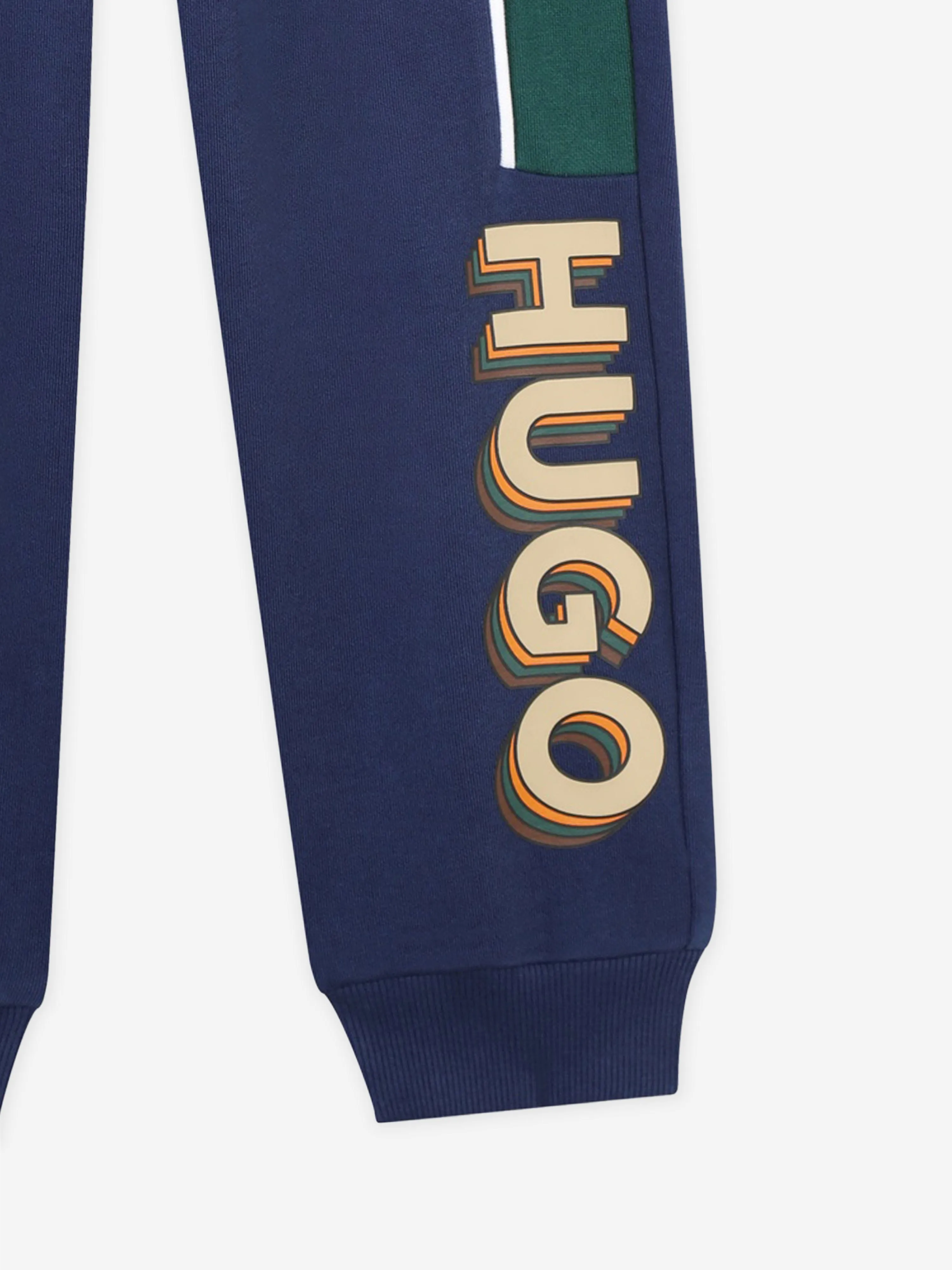 Hugo Boys Logo Joggers in Green