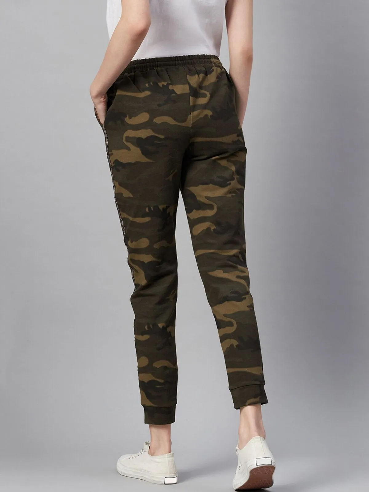 I AM FOR U CAMOUFLAGE  PRINTED JOGGERS