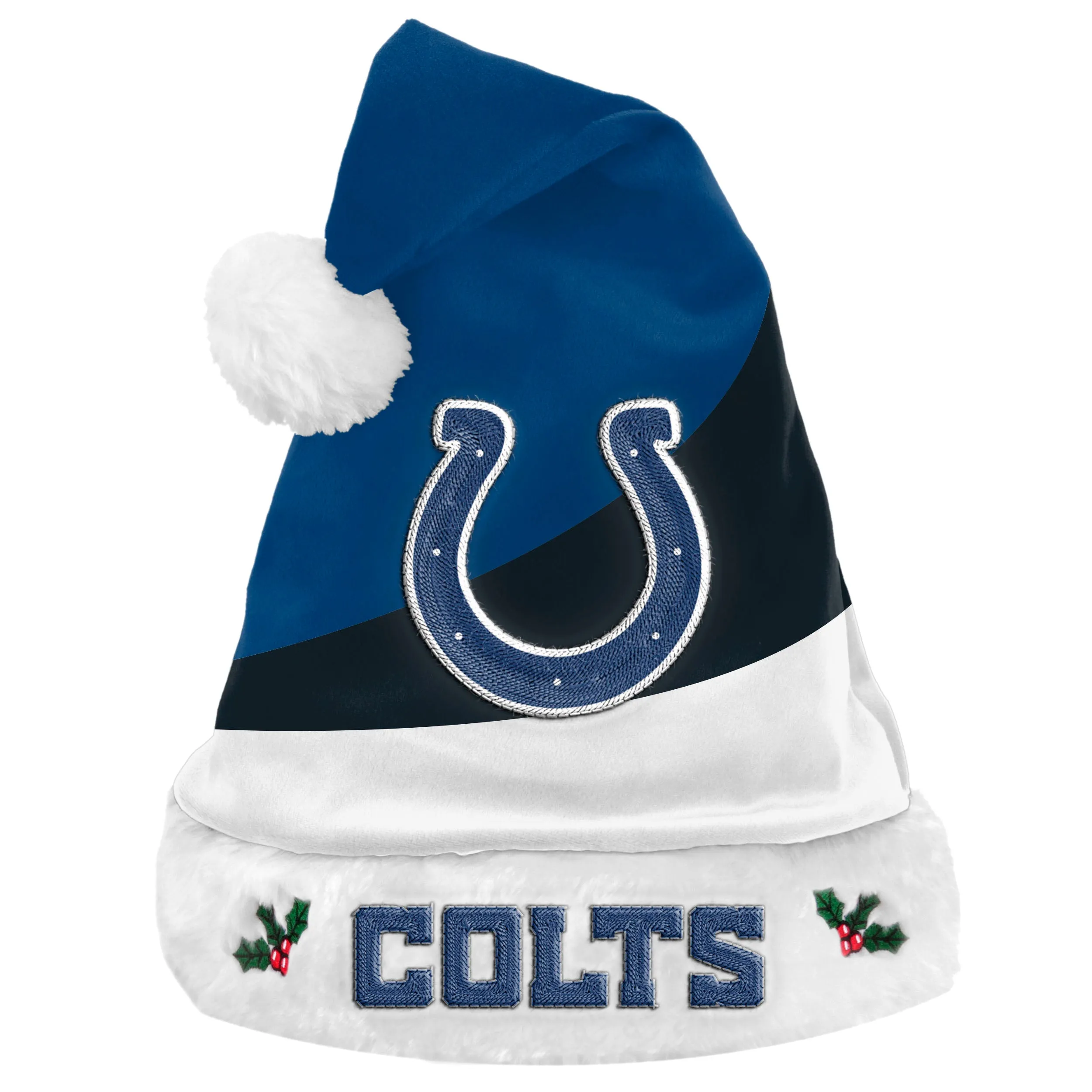 Indianapolis Colts Colorblock Santa Hat