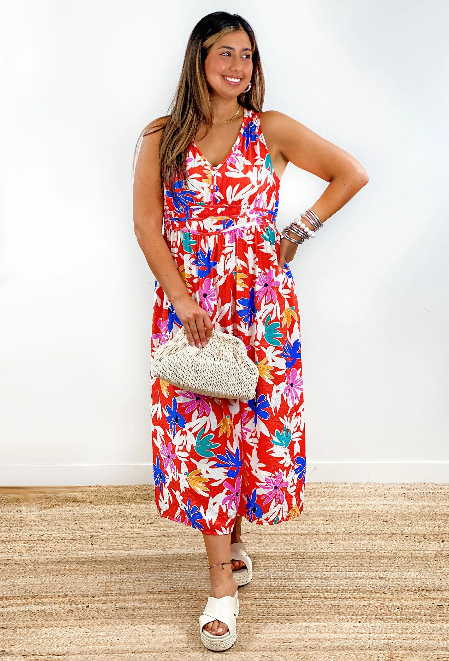 Midi Dress Island Bloom