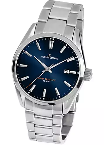 Jacques Lemans Derby Quartz Stainless Steel Men’s Bracelet Watch | Grattan