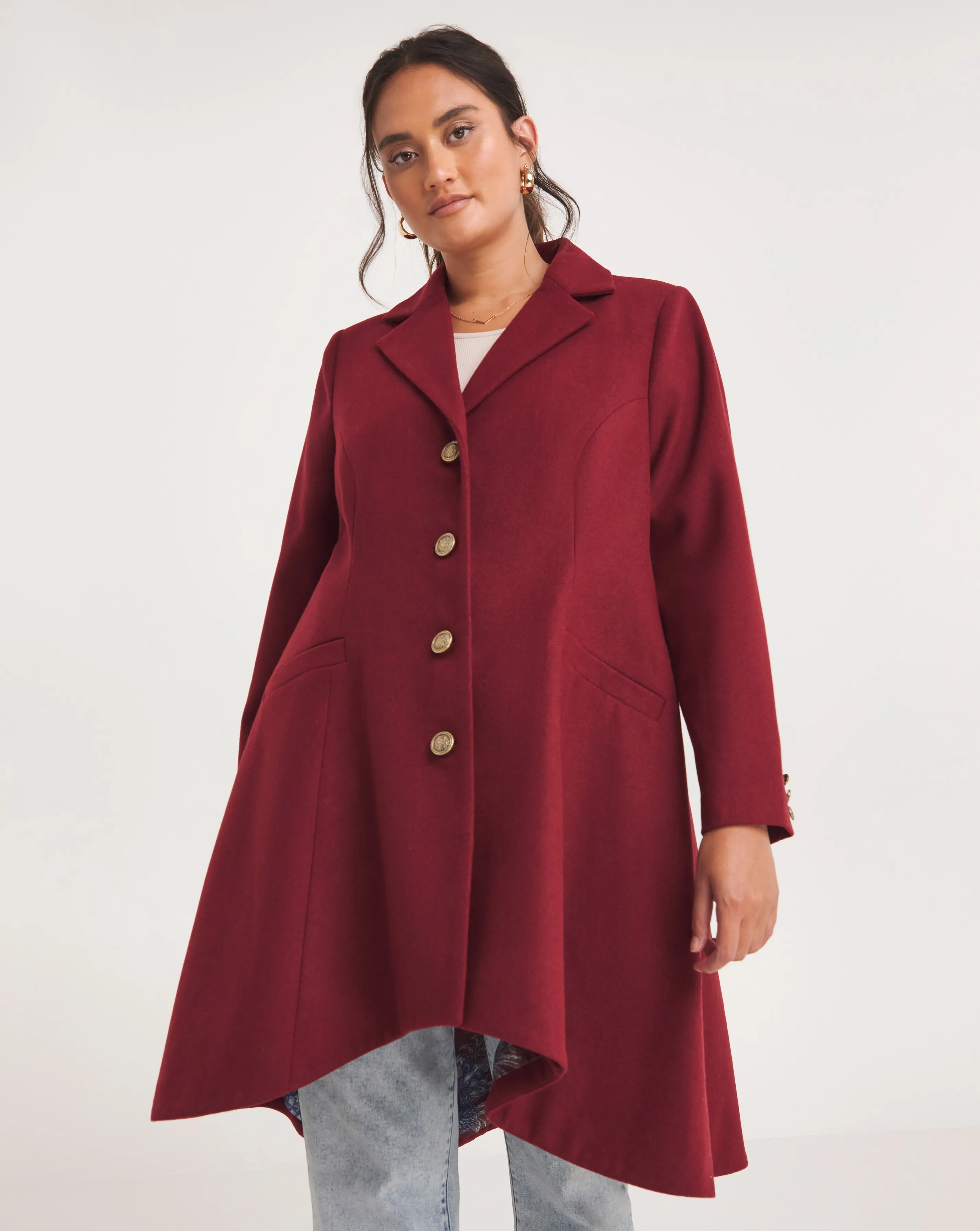 Joe Browns Burgundy Sophisticated Coat