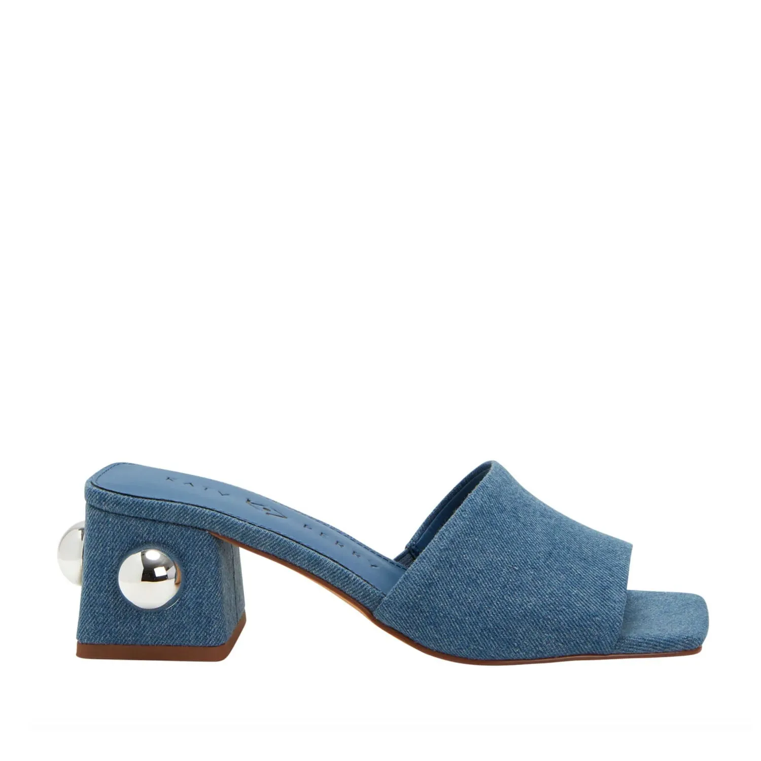 Katy Perry Women's Gemm Stud Slide in Denim Blue