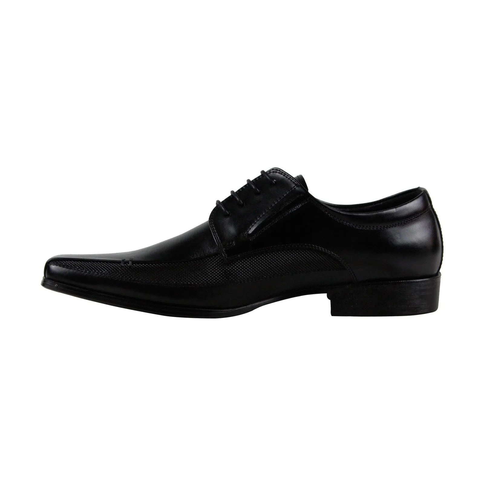 Kenneth Cole Reaction Self Review SMS6LE007 Mens Black Plain Toe Oxfords Shoes