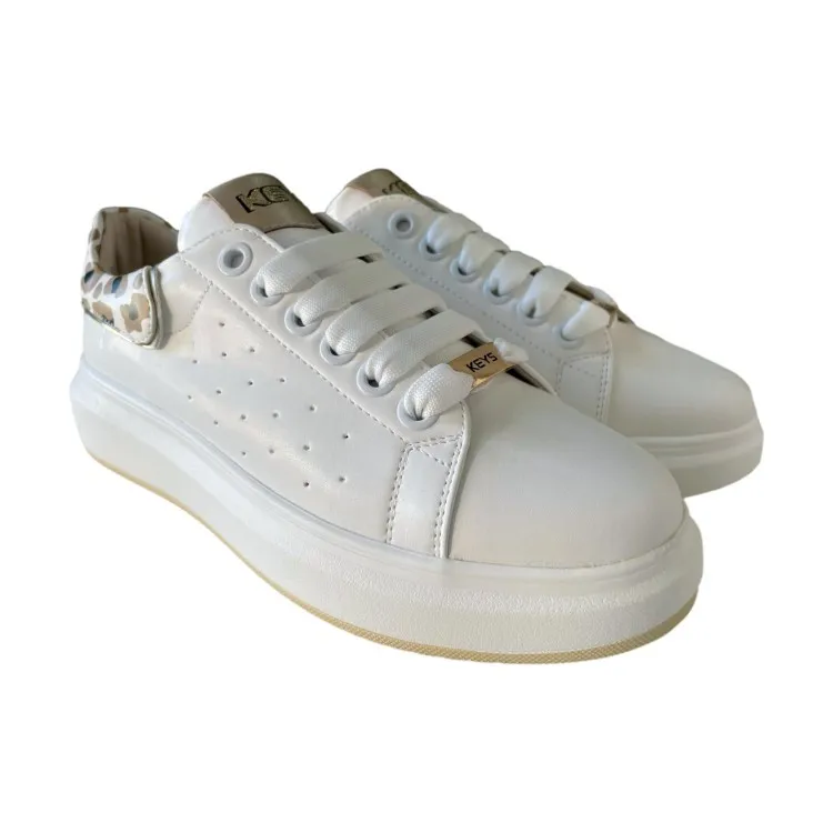 Bianco Oro Scarpe Donna Stringate K-9003 di KEYS