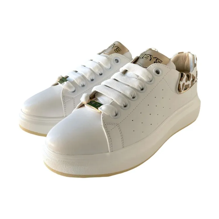 Bianco Oro Scarpe Donna Stringate K-9003 di KEYS