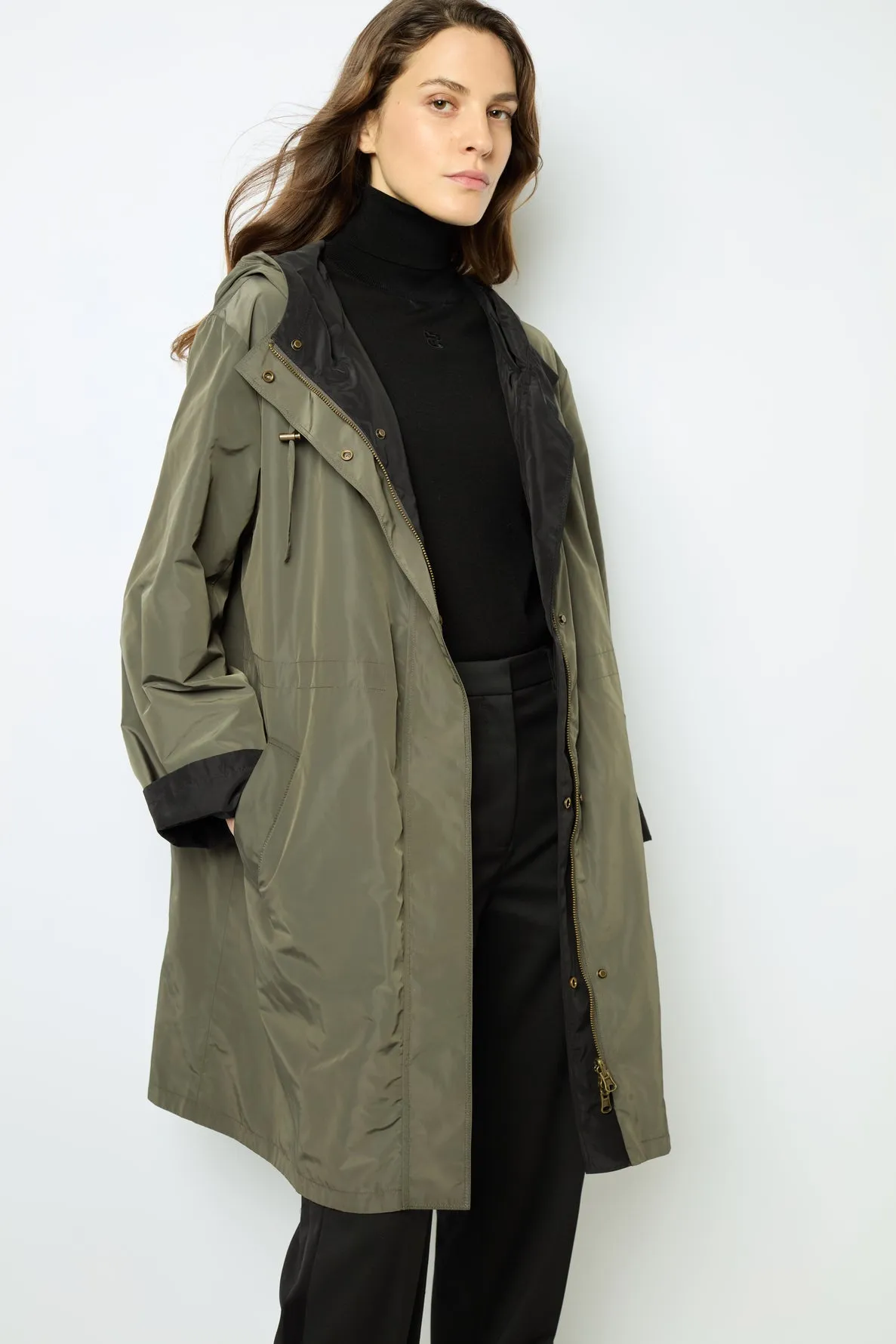 Khaki-Green Trench Coat - Talia Dae04a018