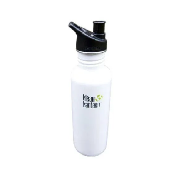 KLEAN KANTEEN Classic 27 Oz 800ml Water Bottle with Sport Cap