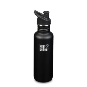 KLEAN KANTEEN Classic 27 Oz 800ml Water Bottle with Sport Cap