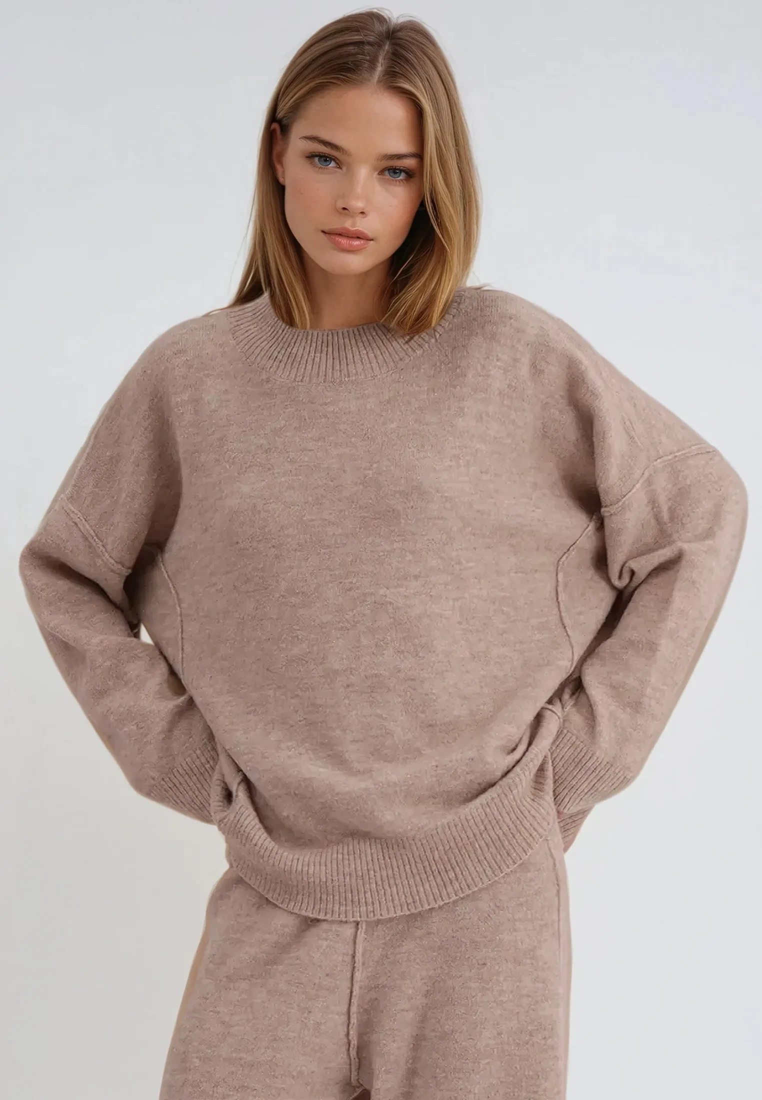 KNIT JUMPER BEIGE