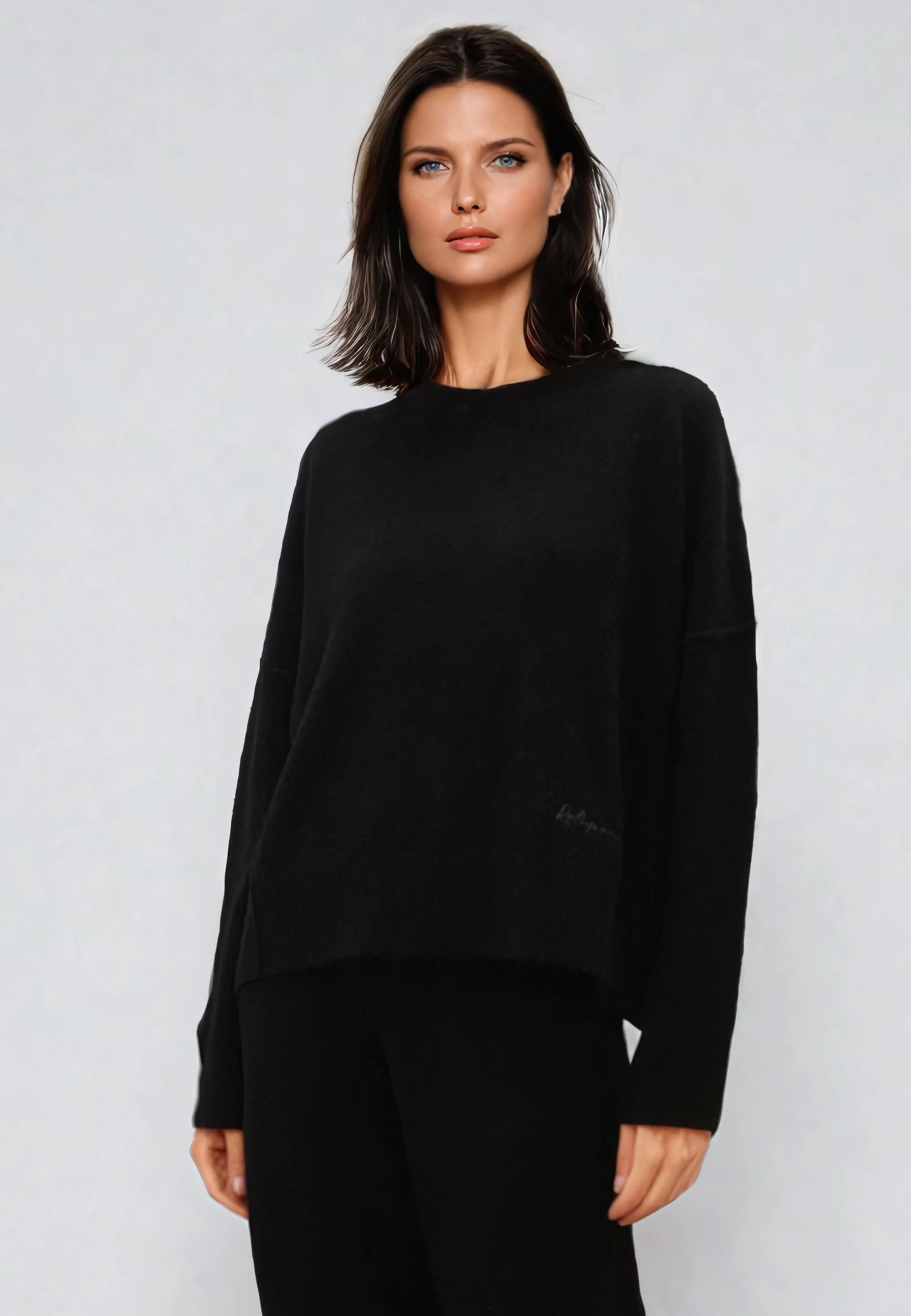 KNIT JUMPER BLACK