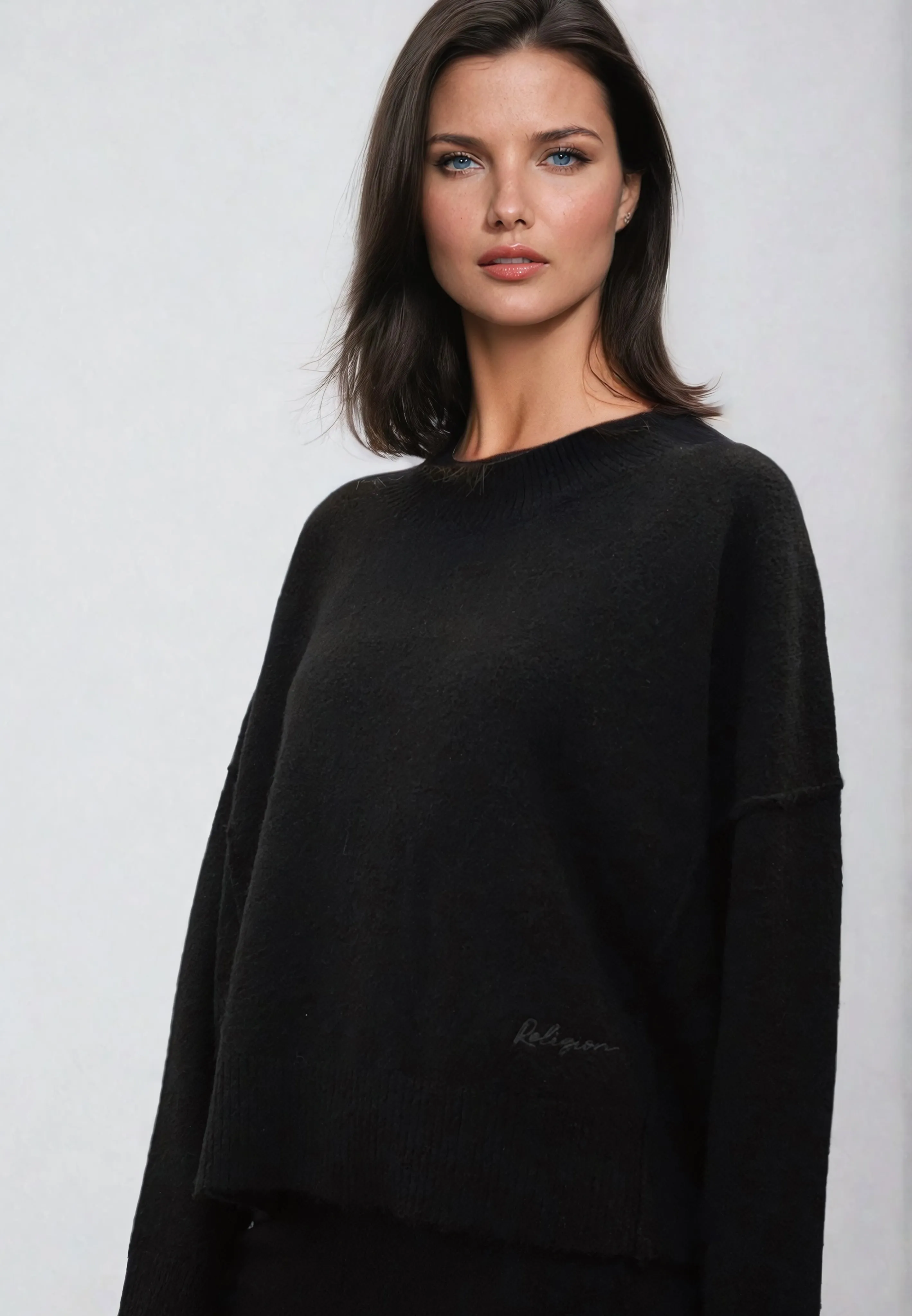 KNIT JUMPER BLACK