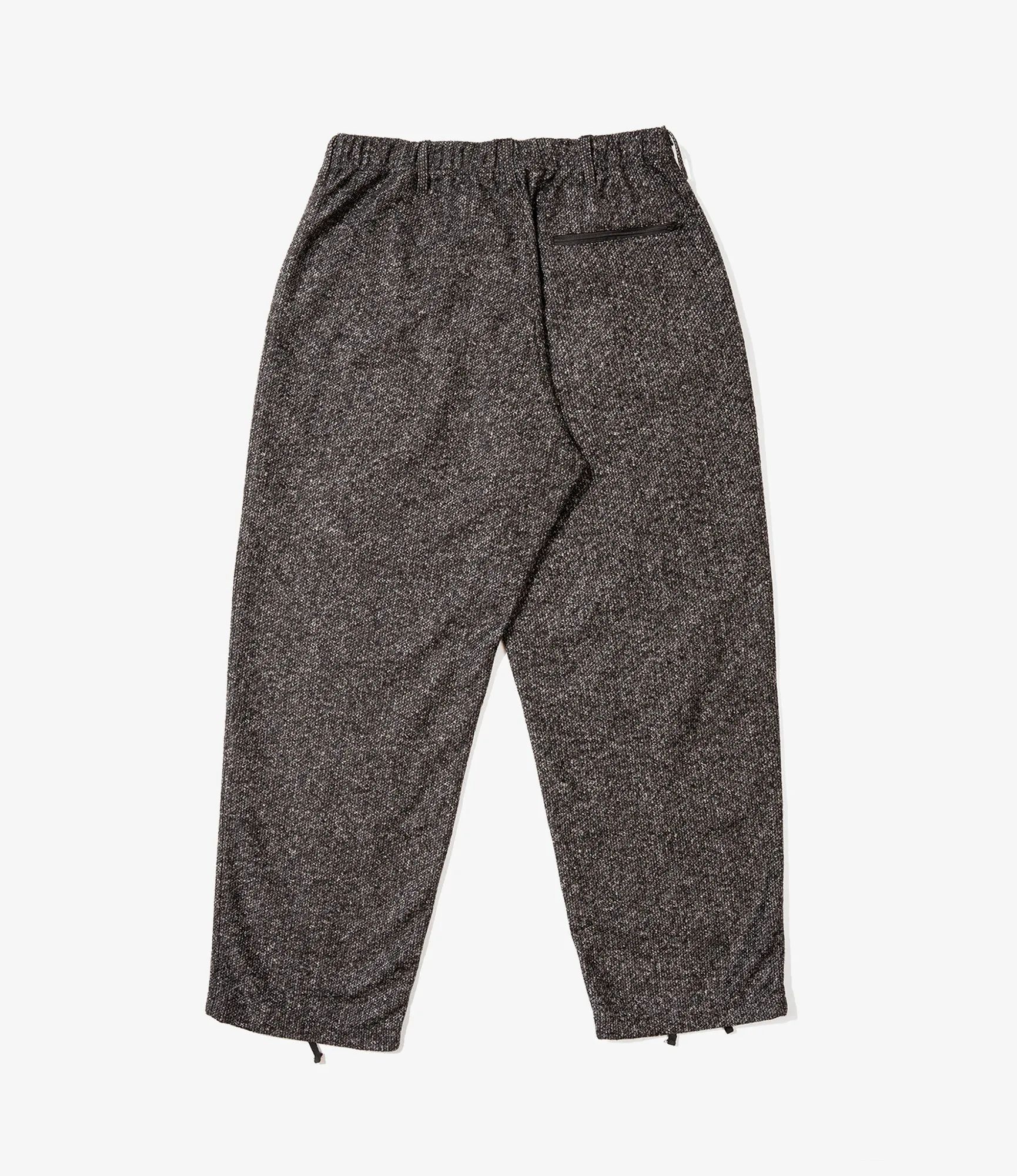 Knit Leisure Pant – Charcoal Melange Poly Wool