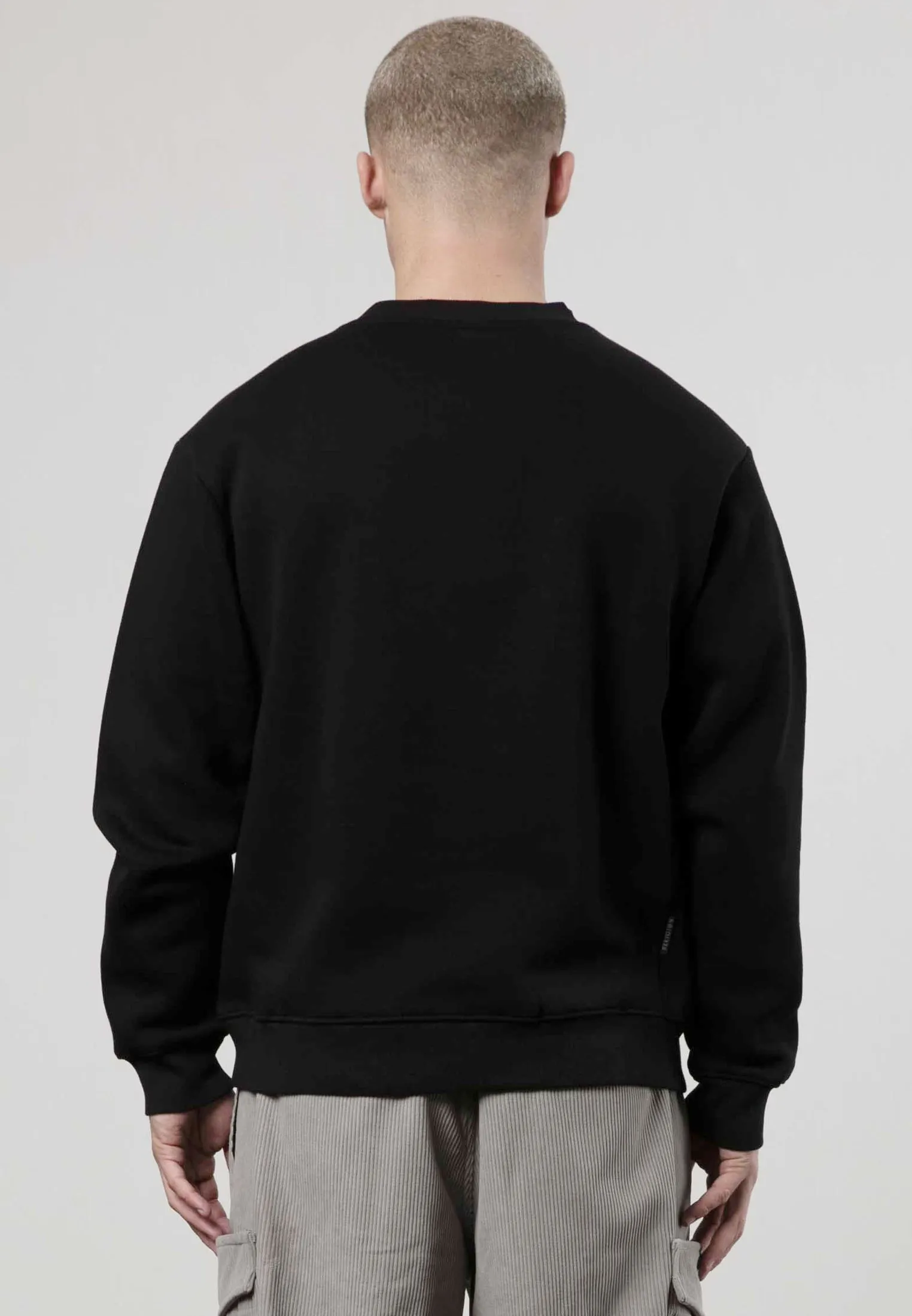 KNIT POCKET SWEAT BLACK