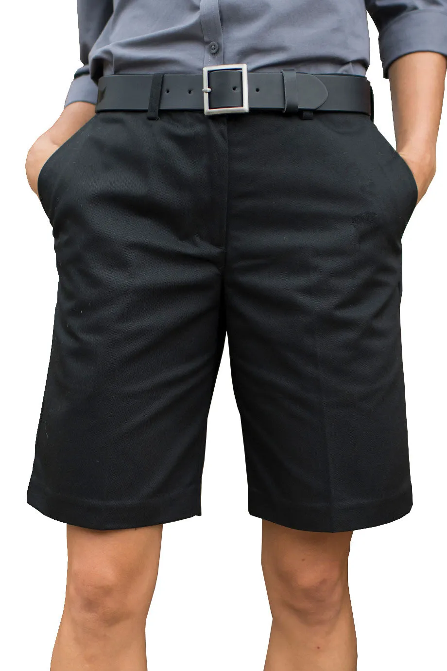 Ladies' Flat Front Short - Black