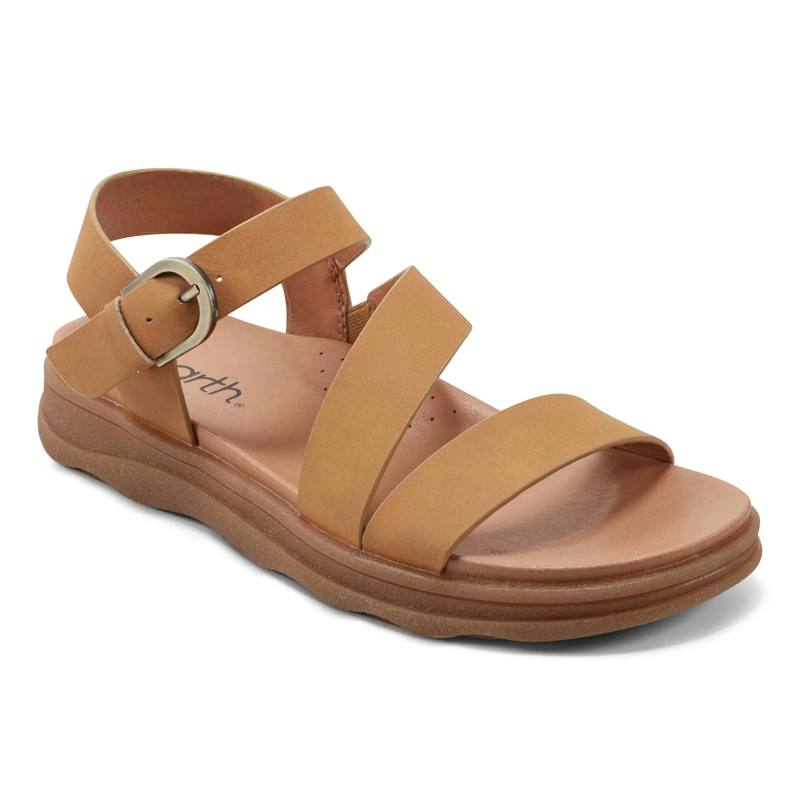 Lainey Casual Strappy Round Toe Flat Sandals