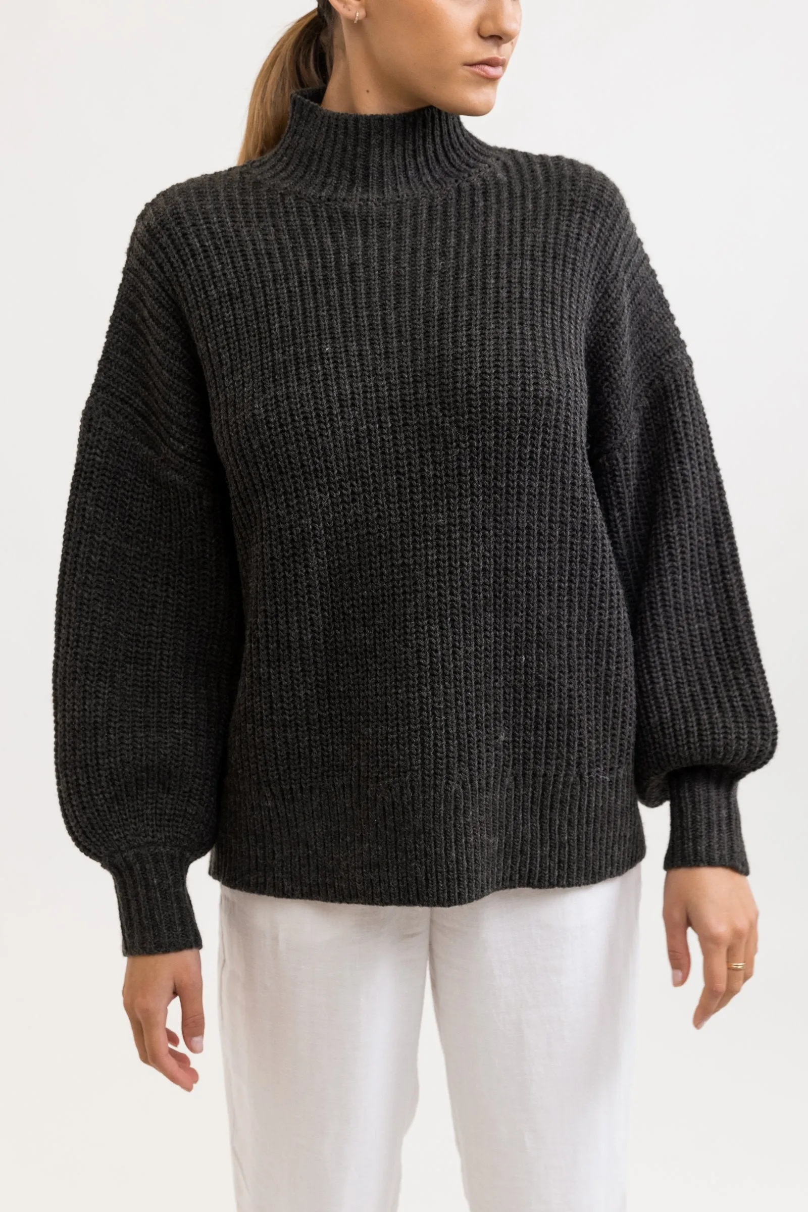 Lakewood Oversized Knit Charcoal