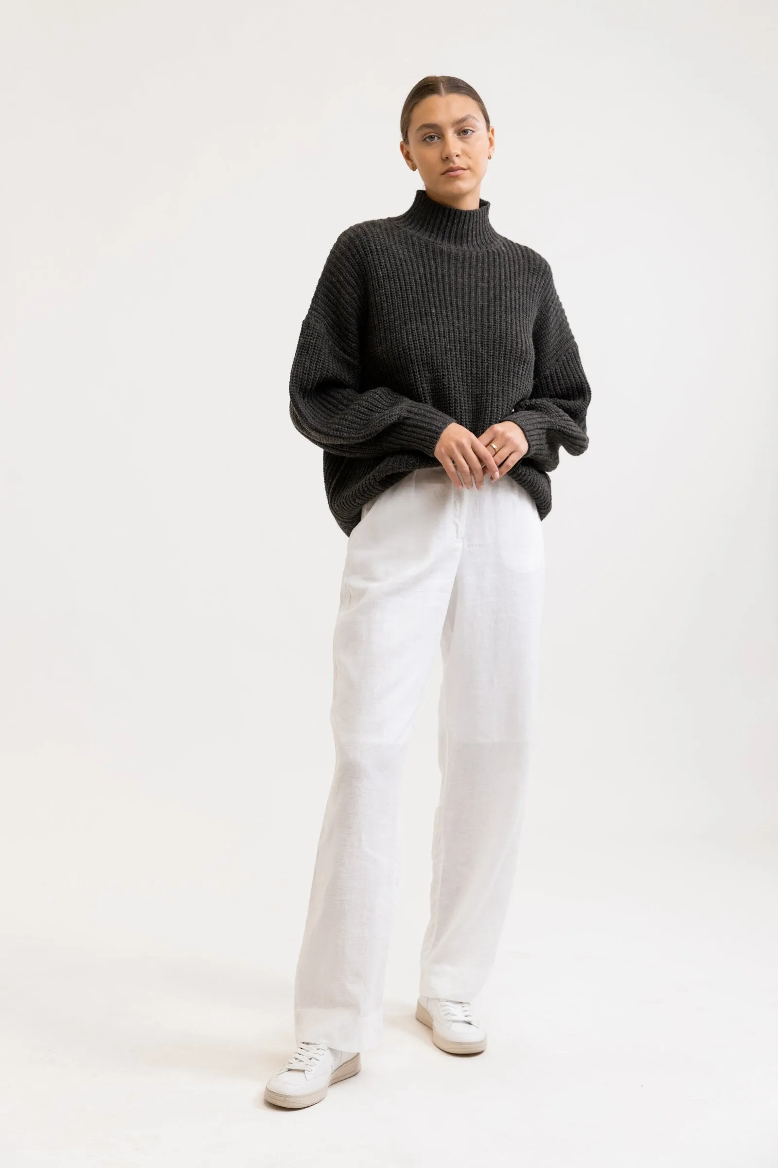 Lakewood Oversized Knit Charcoal