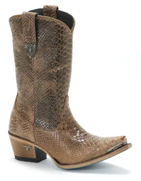 Lane Women's Caiman Bad Habits Boots with Brownbelly Print