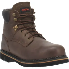 Laredo Men's Leather Work Boot with Round Soft Toe