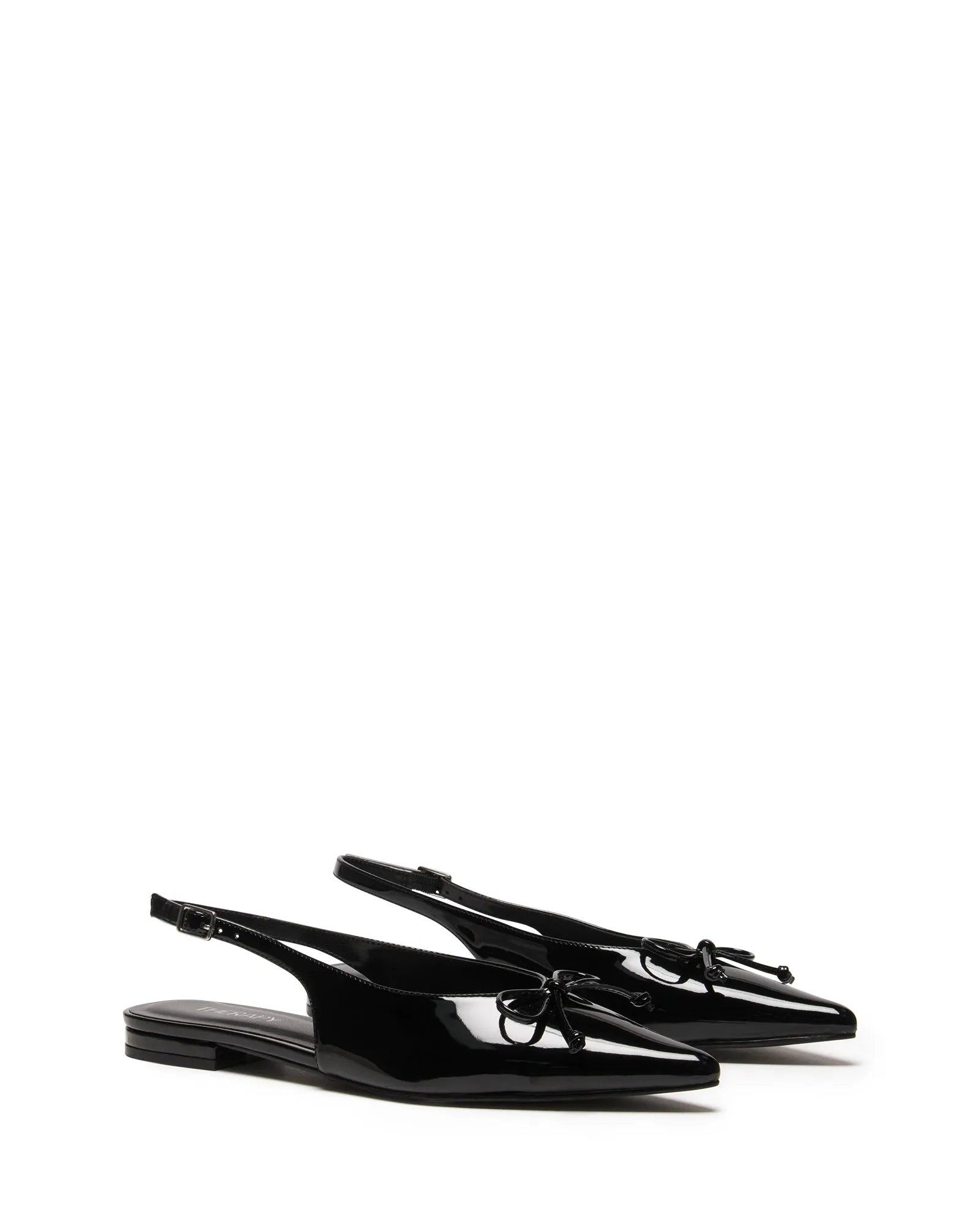 Lavin Slingback Ballet Flat Black Patent