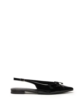 Lavin Slingback Ballet Flat Black Patent