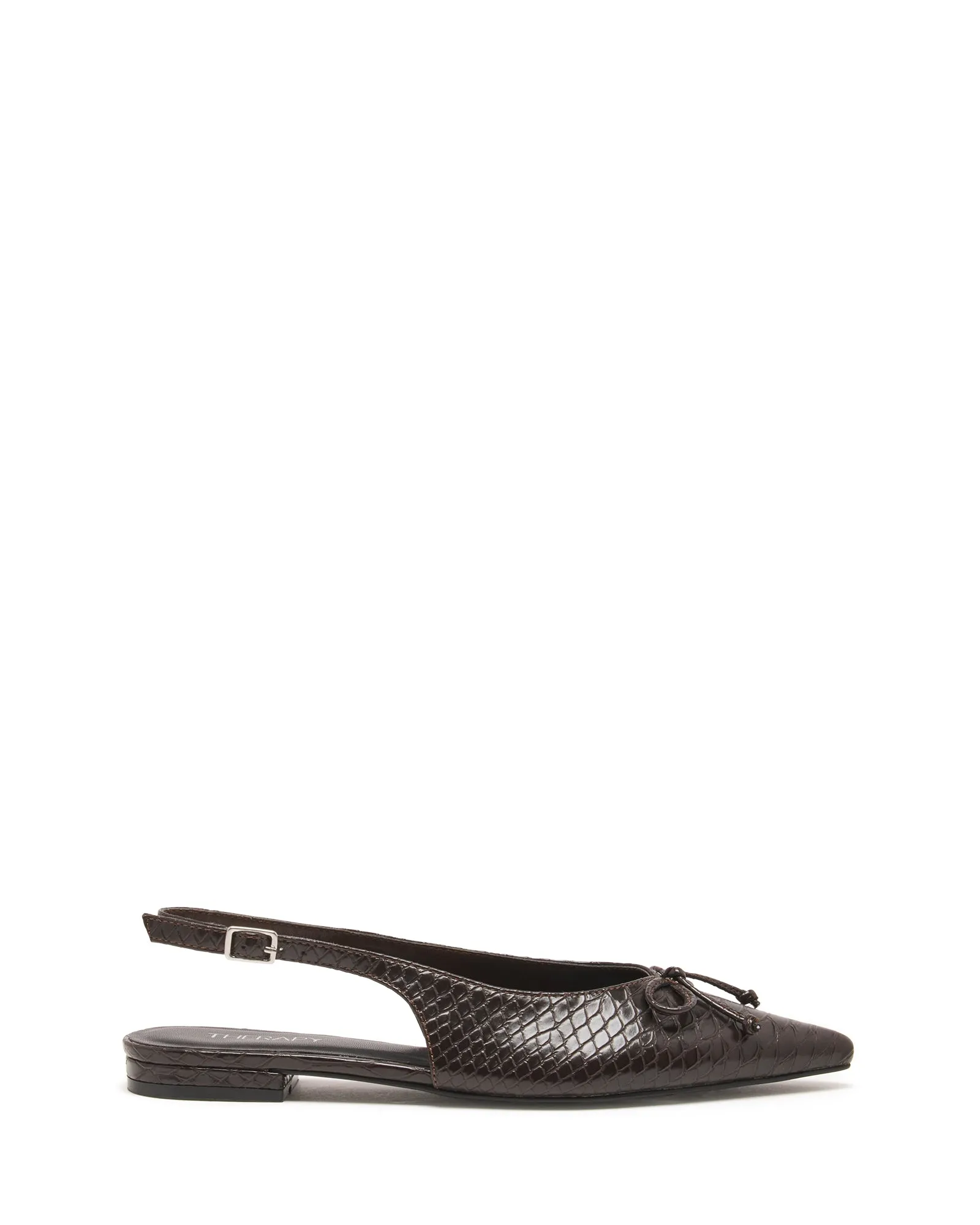 Lavin Slingback Ballet Flat Chocolate Snake