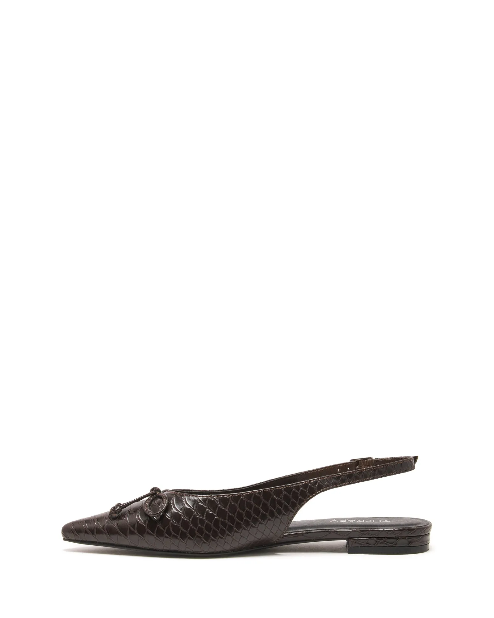 Lavin Slingback Ballet Flat Chocolate Snake