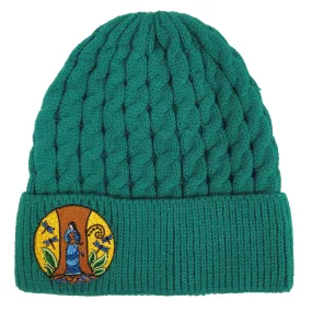 Strong Earth Woman Embroidered Knitted Hat