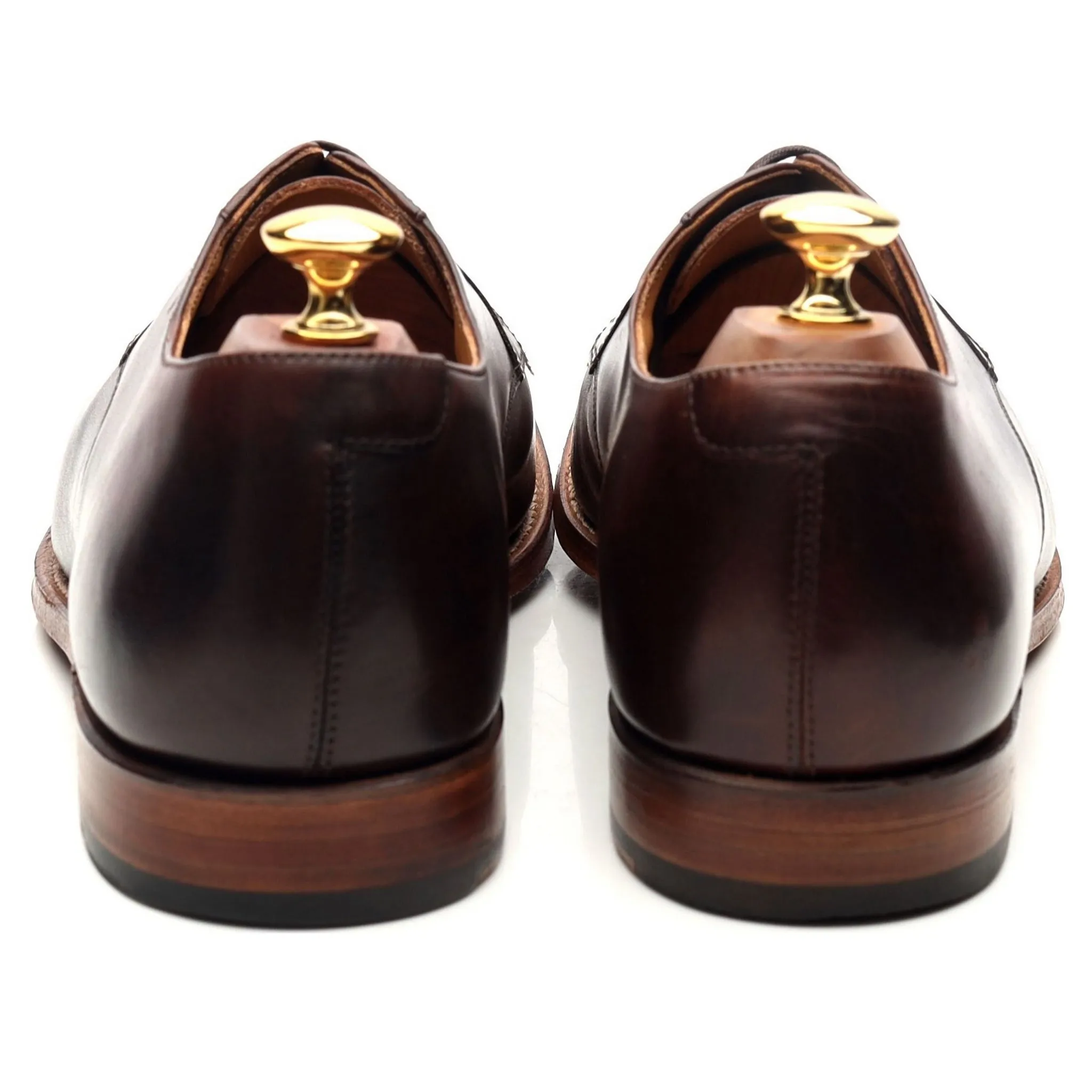 'Liam' Dark Brown Leather Derby UK 9 F