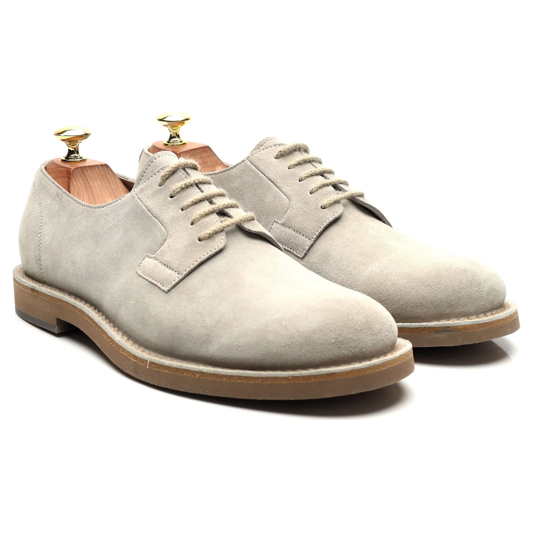 Light Grey Suede Derby UK 9 EU 43