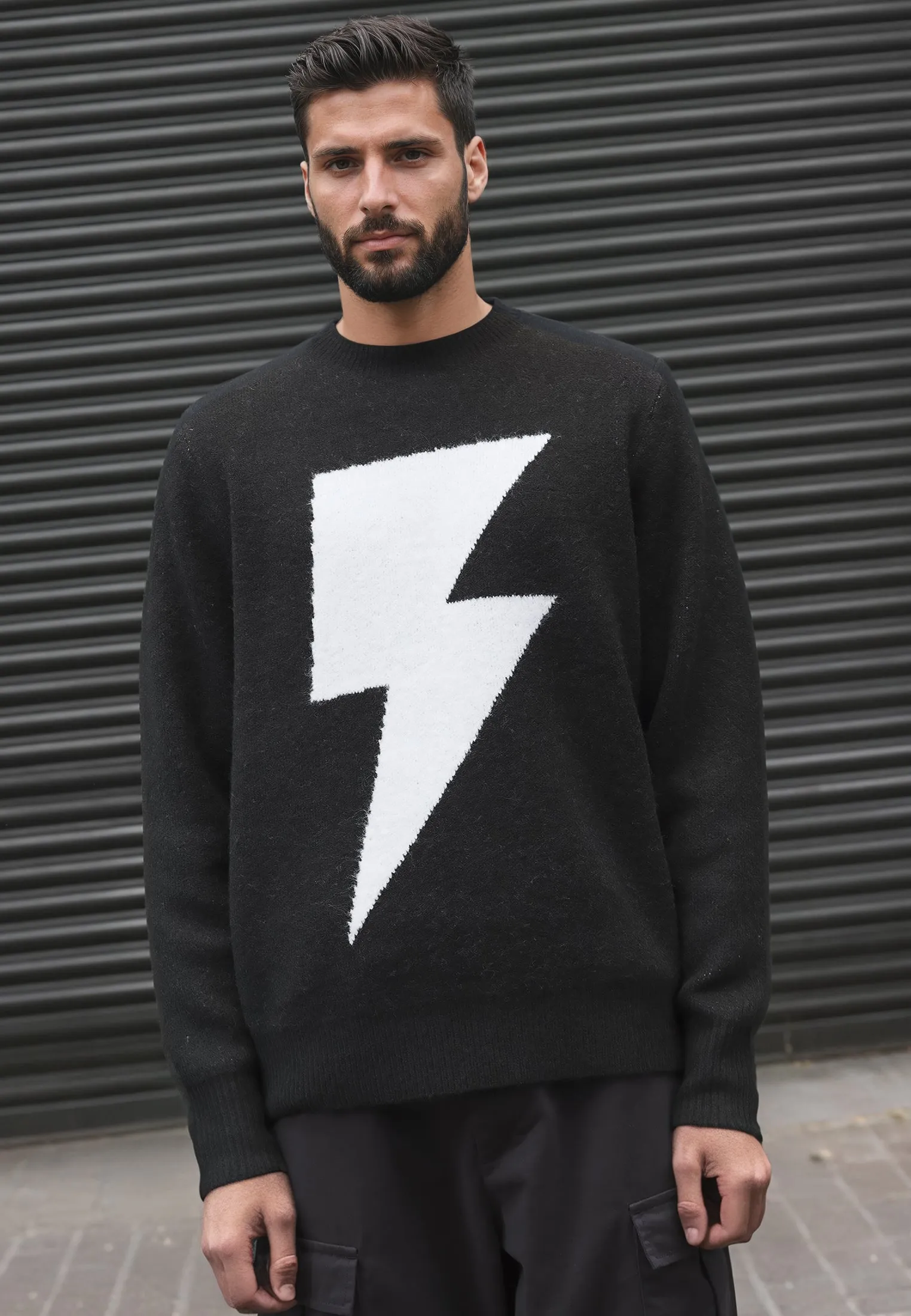 LIGHTNING KNIT BLACK