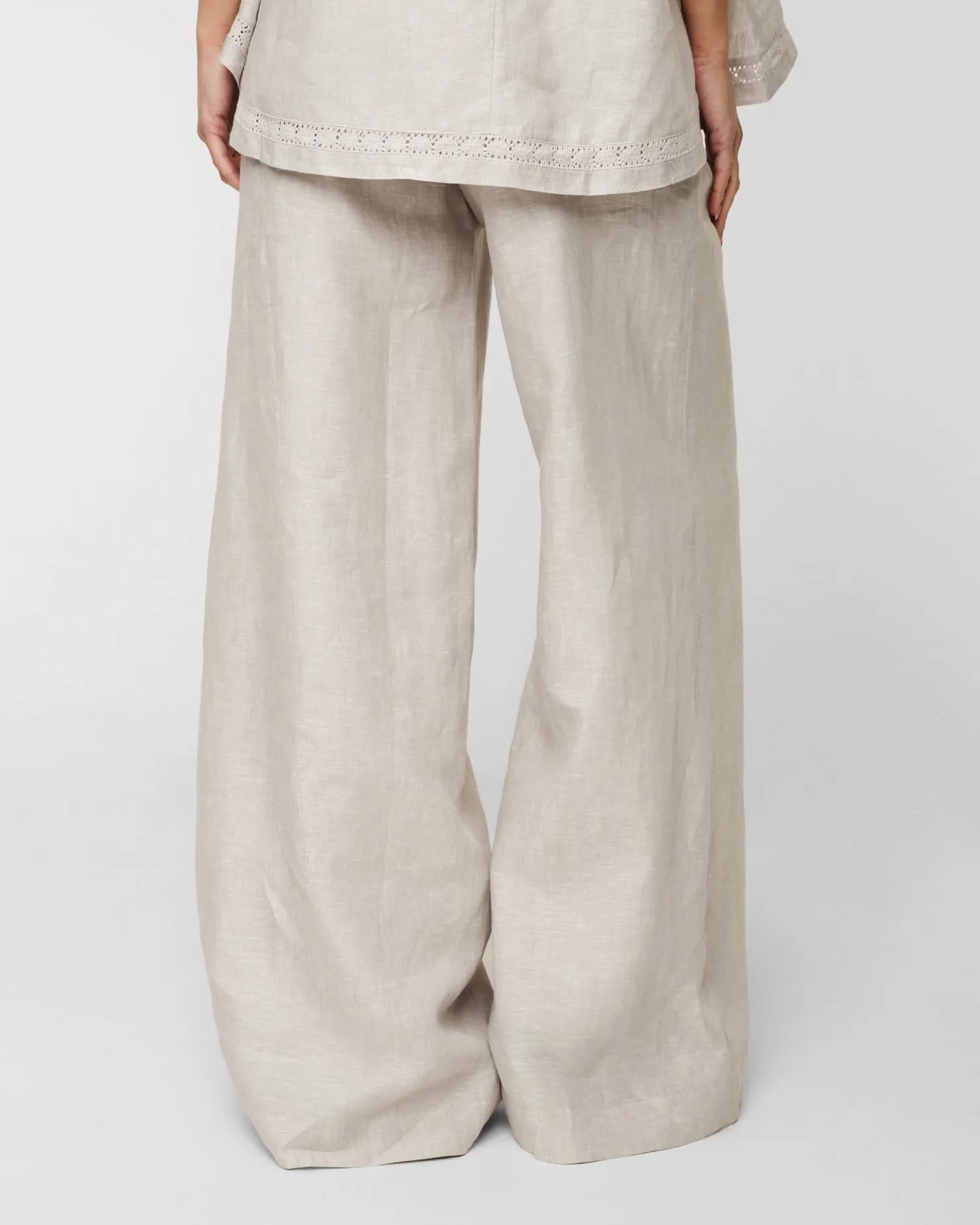 Linen trousers Joslin Sophia JOS231477-moon