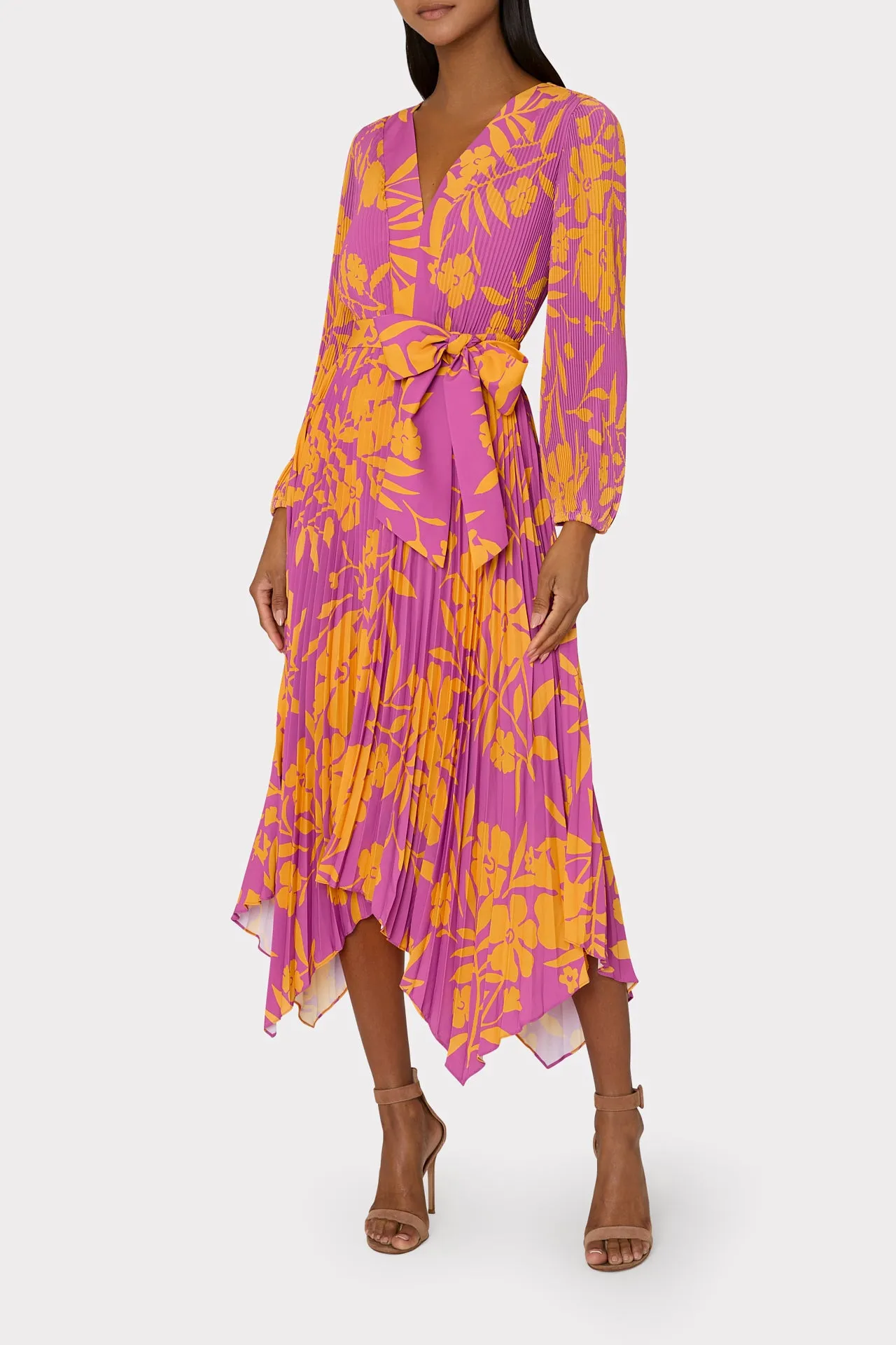 Liora Marigold Aroma Pleated Dress