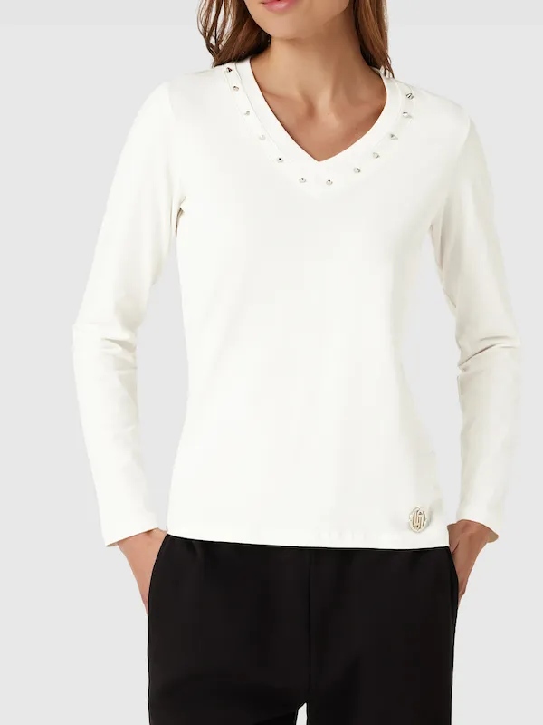 Liujo Long Sleeve T-shirt with Appliques