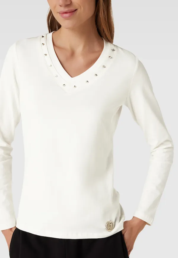 Liujo Long Sleeve T-shirt with Appliques